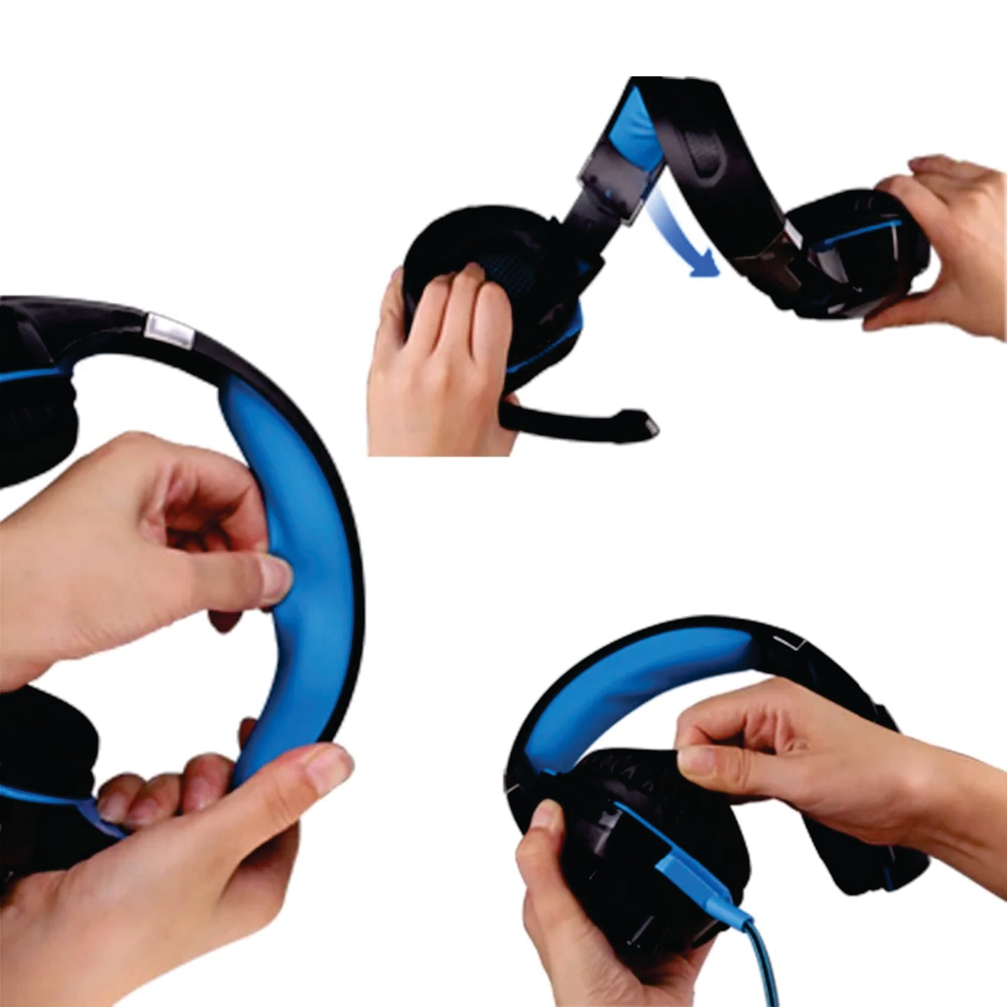 Fone de OPuvido DATA FROG Gamer c/ microfone LED