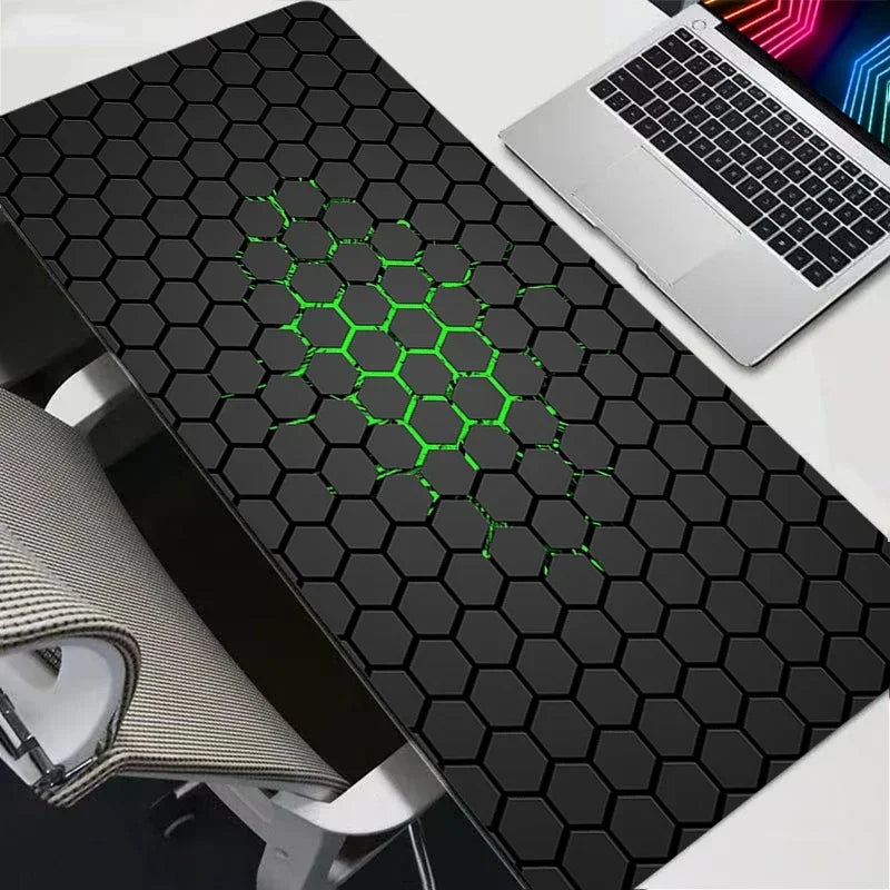 Mousepad grande gamer hexagonal