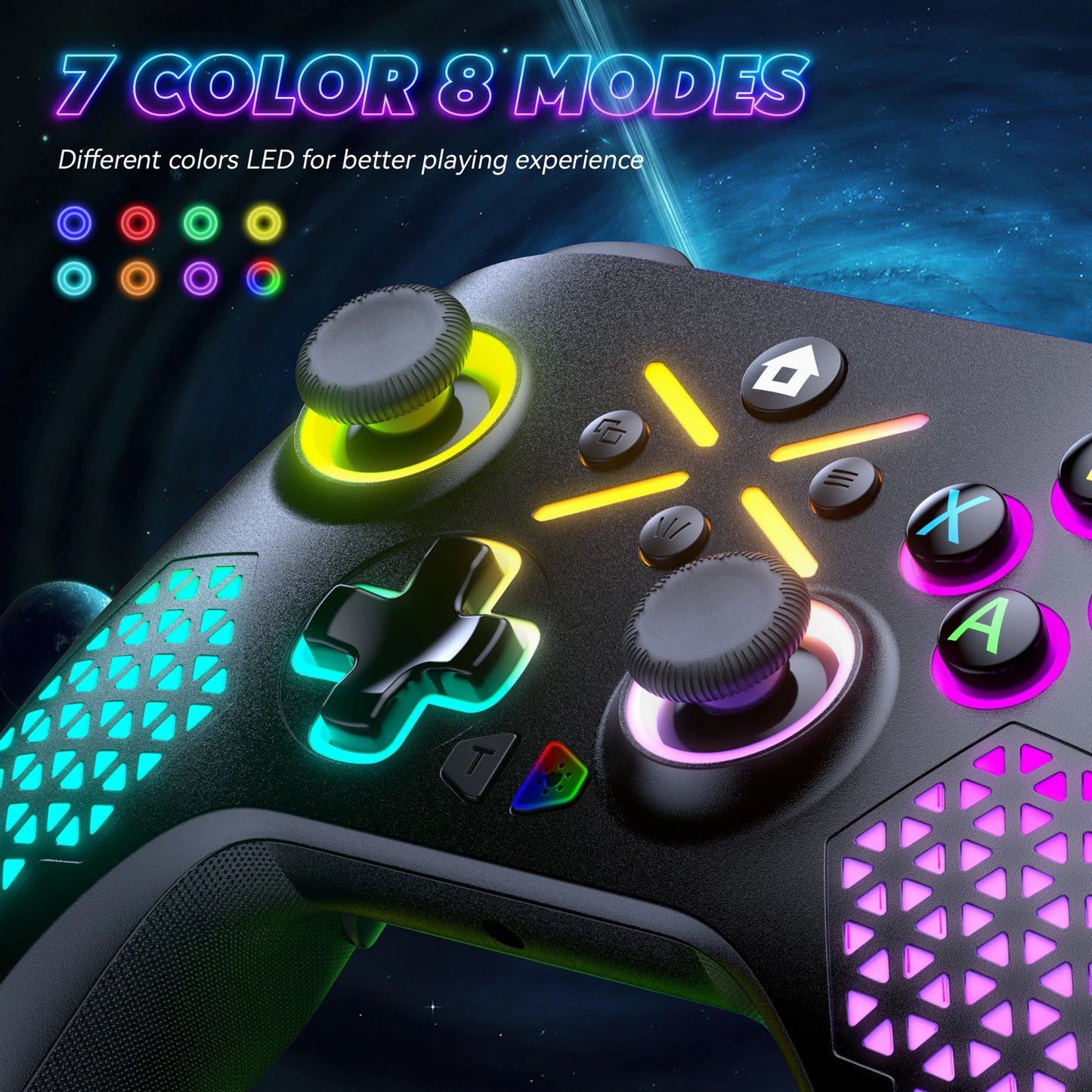 Controle para jogos giroscópio fr 6 rixos s/fio (Xbox One ,Xbox Seris S ,Xbox Series X Console Win 7 8 10 Dual Vibra)