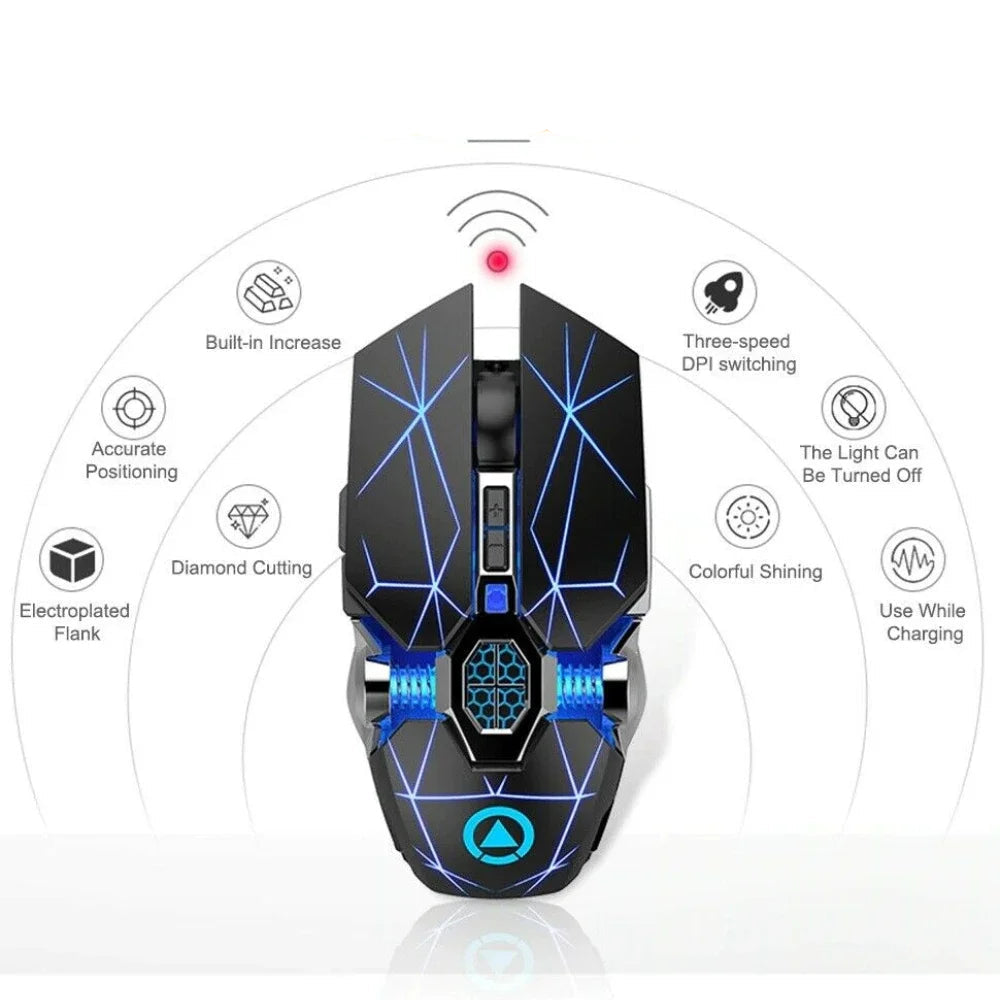Mouse Wireless Optical 2.4G USB Gamer 1600DPI