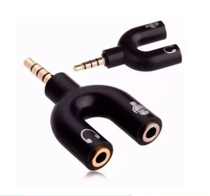 Adaptador Splitter Fone e microfone (P2 X P3 Gamer)