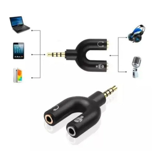 Adaptador Splitter Fone e microfone (P2 X P3 Gamer)