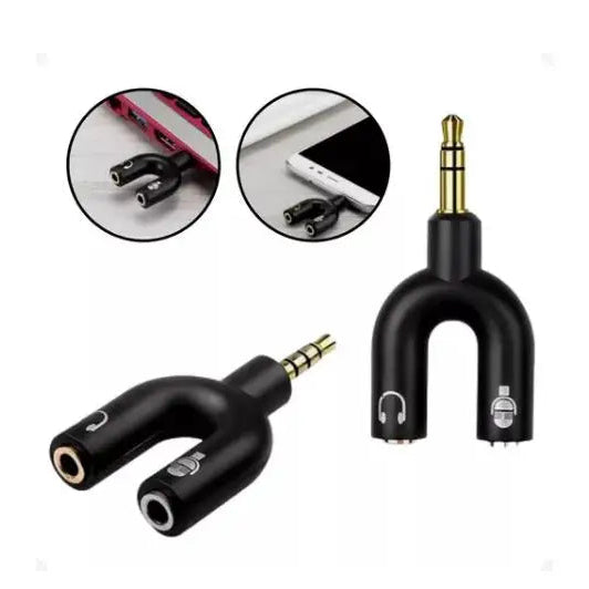 Adaptador Splitter Fone e microfone (P2 X P3 Gamer)