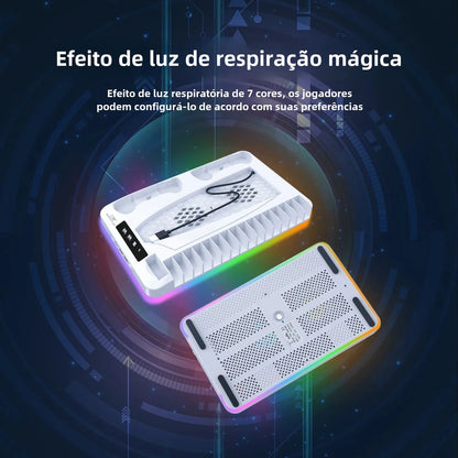Suporte de resfriamento GAMINJA P58 RGB para console PS5 Slim