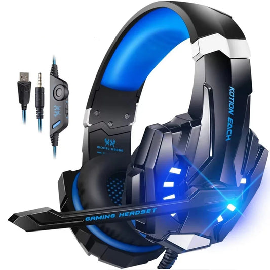 Fone de OPuvido DATA FROG Gamer c/ microfone LED