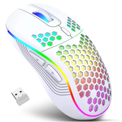 Mouse RGB 2.4G Wireless RGB  recarregável