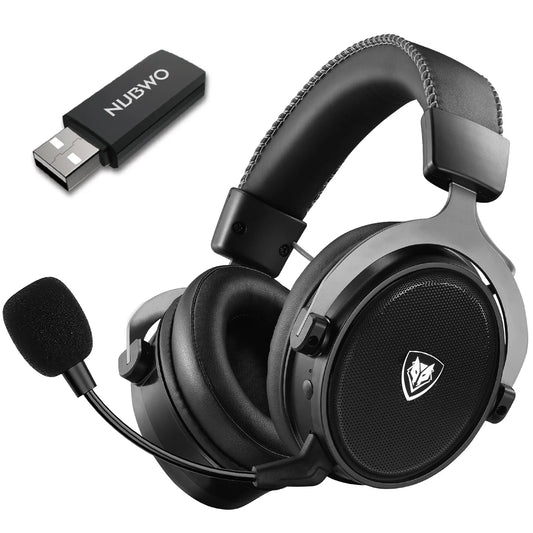Fone de ouvido gamer s/ fio NUBWO G07 Wireless para PC, PS4, PS5 2.4GHz cancelamento de ruído estéreo HIFI de latência ultrabaixa