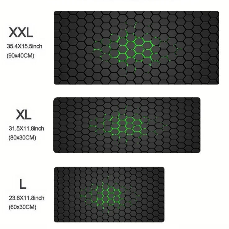 Mousepad grande gamer hexagonal