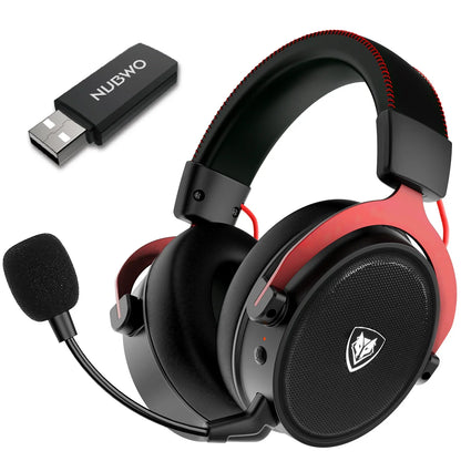 Fone de ouvido gamer s/ fio NUBWO G07 Wireless para PC, PS4, PS5 2.4GHz cancelamento de ruído estéreo HIFI de latência ultrabaixa