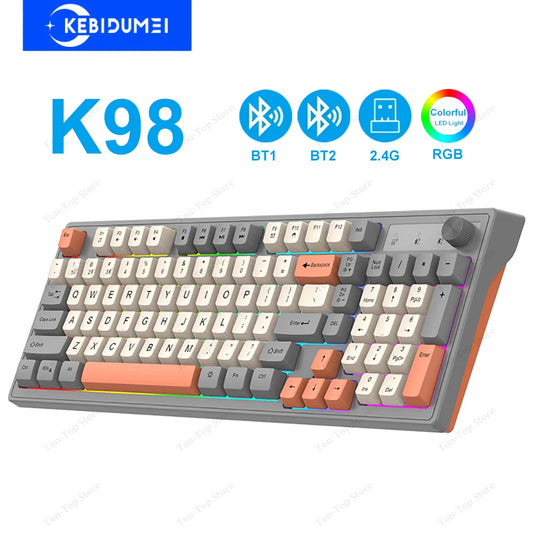 Teclado Dual Bluetooth / Wireless Keyboard RGB