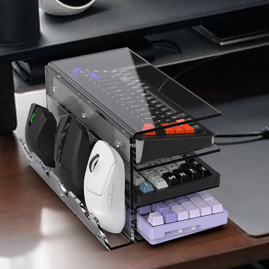 ORGANIZADOR DE TECLADO E MOUSE EM ACRILICO