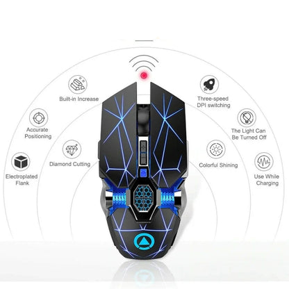 Mouse Wireless Optical 2.4G USB Gamer 1600DPI