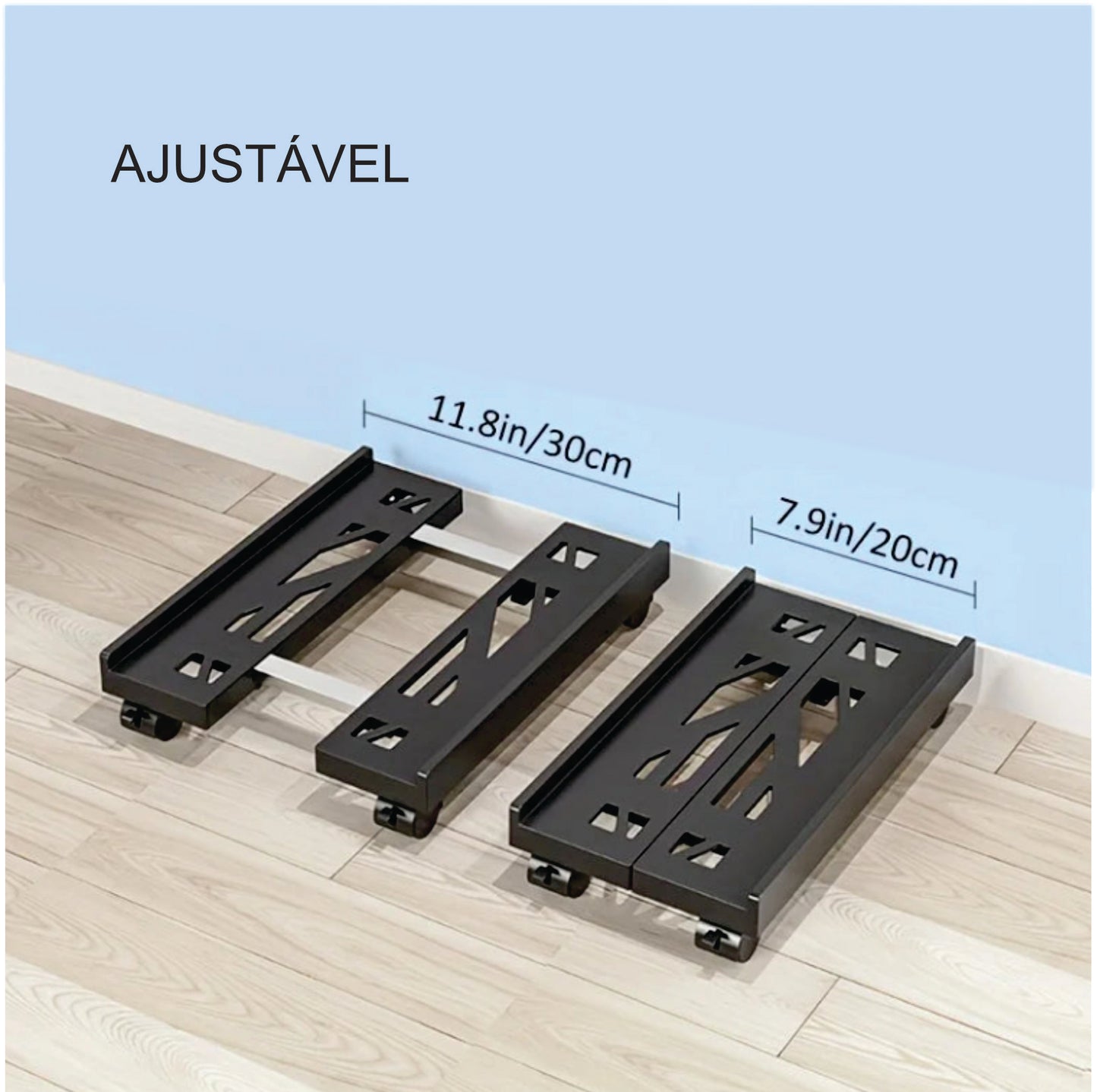 SUPORTE AJUSTÁVEL PARA CPU COM RODAS