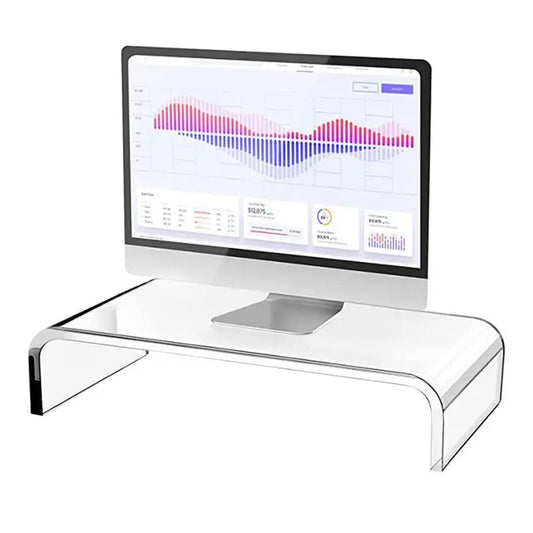 SUPORTE DE MESA EM ACRILICO PARA MONITOR