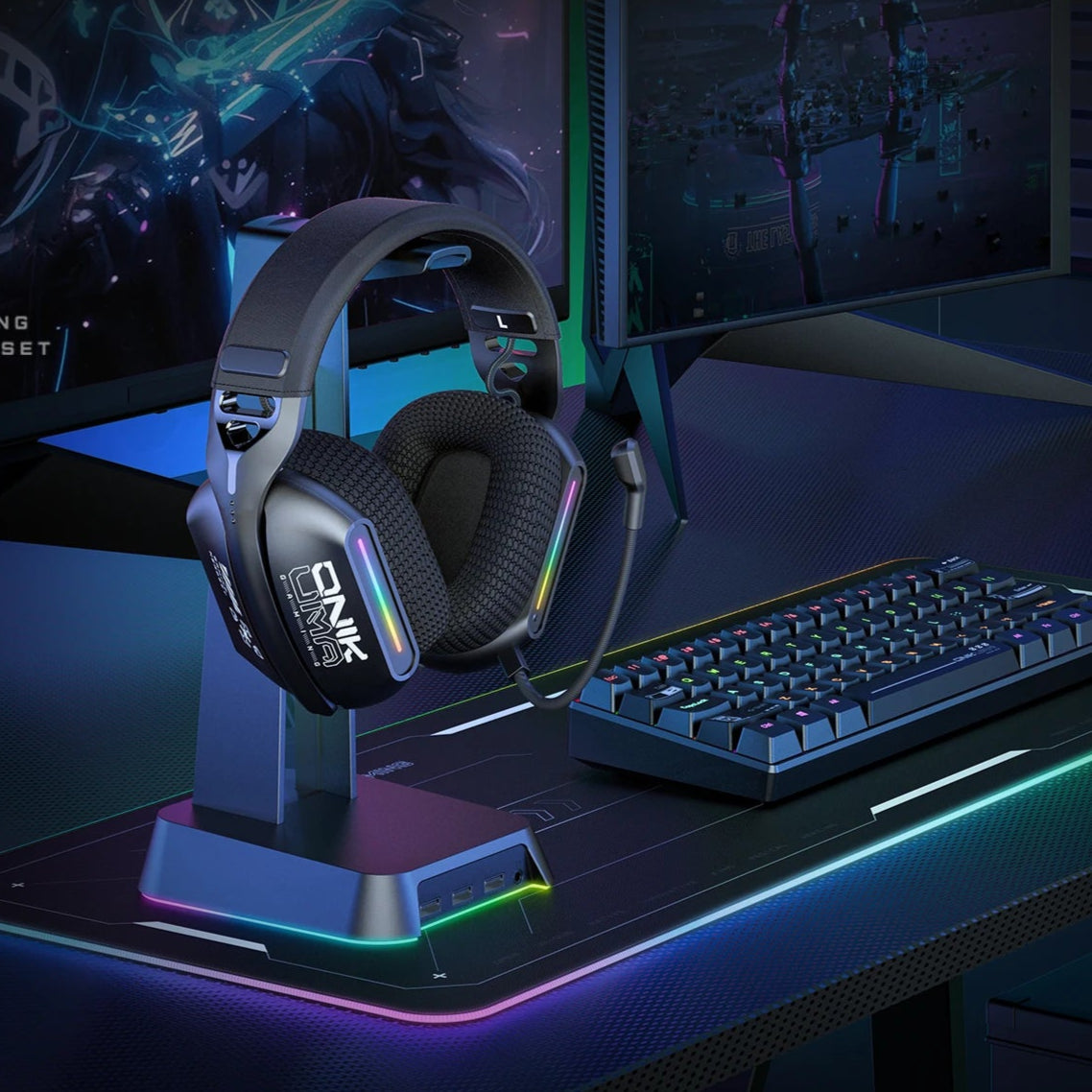 Fone de ouvido  ergonômico ONIKUMA GT808 Gamer5.3 Wireless para PC PS5