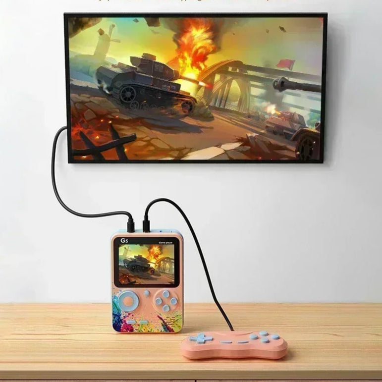 Mini console gamer - com 500 jogos clasicos