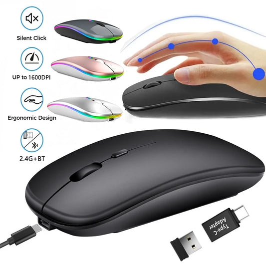 MOUSE BLUETOOTH - WIRELESS RECARREGÁVEL