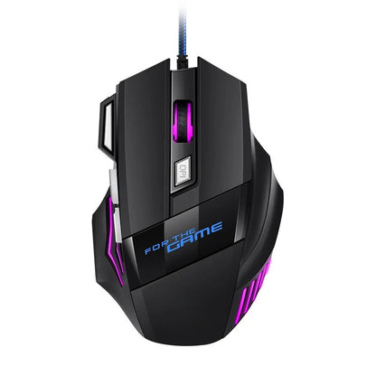 Mouse RGB Backlist ergonômico Mice 7D