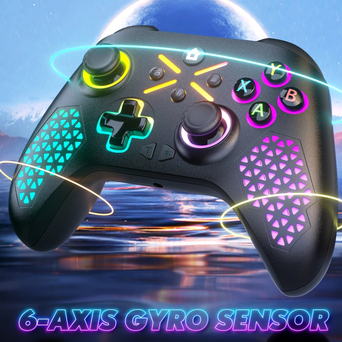 Controle para jogos giroscópio fr 6 rixos s/fio (Xbox One ,Xbox Seris S ,Xbox Series X Console Win 7 8 10 Dual Vibra)
