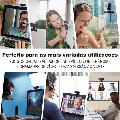 WEBCAM 180p com microfone embutido  (Para Computador)