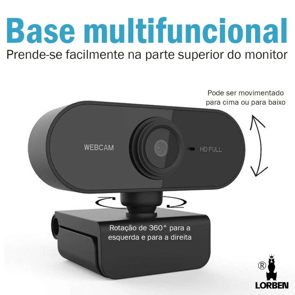 WEBCAM 180p com microfone embutido  (Para Computador)