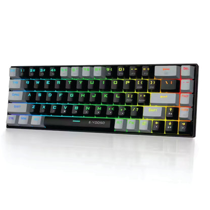 Teclado Mecanico E-Yooso Z686 RGB USB (60% Mini slim)