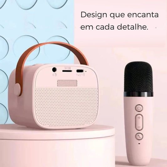 CAIXA DE SOM COM MICROFONE SEM FIO  (Bluetooth)