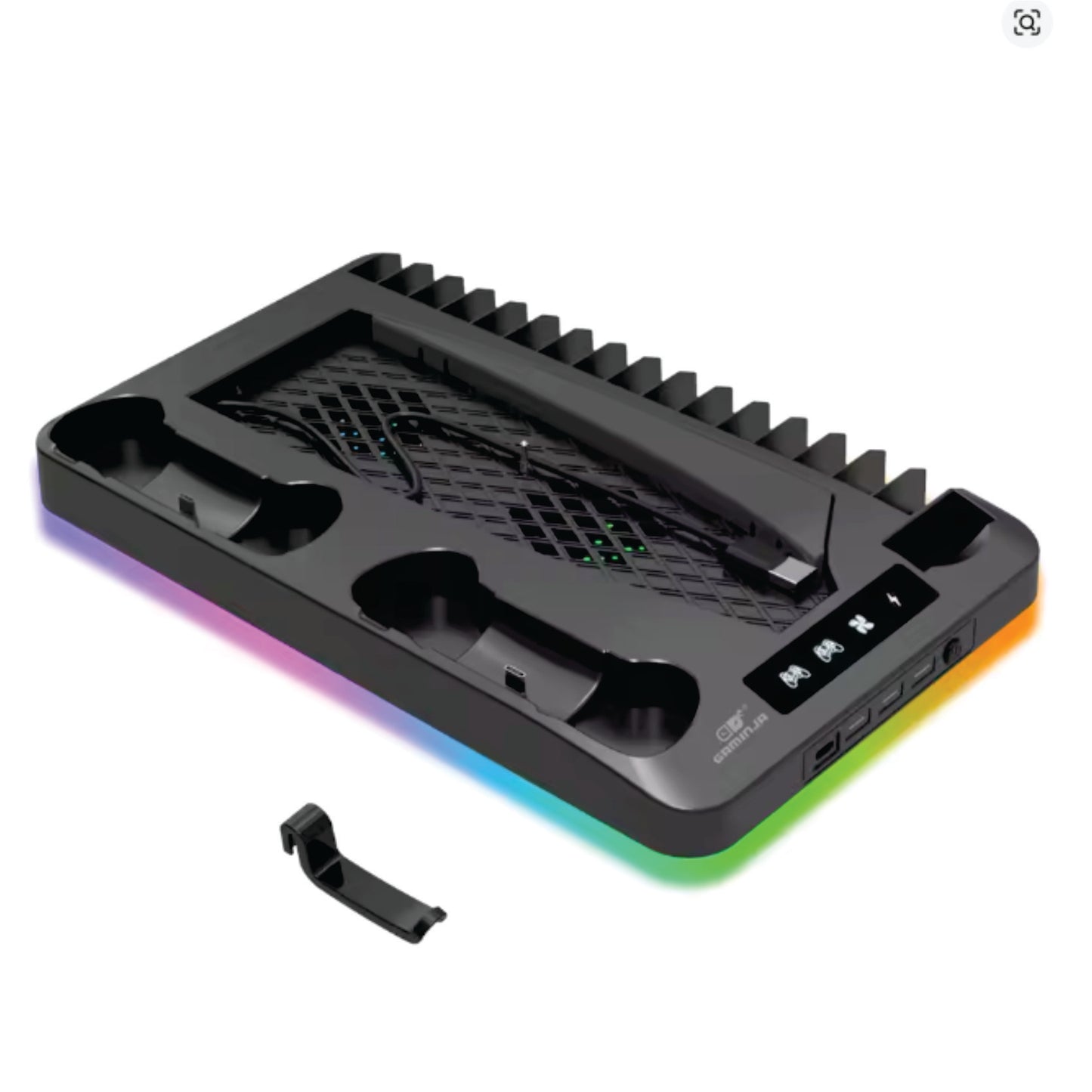 Suporte de resfriamento GAMINJA P58 RGB para console PS5 Slim